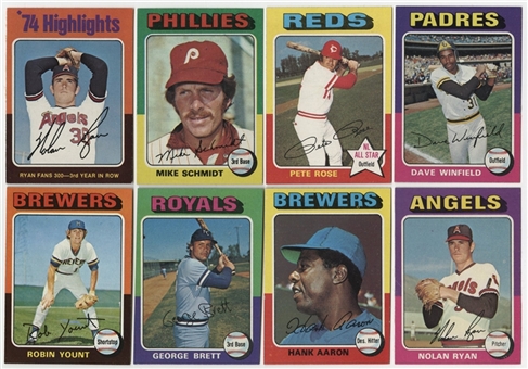 1975 Topps Baseball High Grade Complete Set (660)